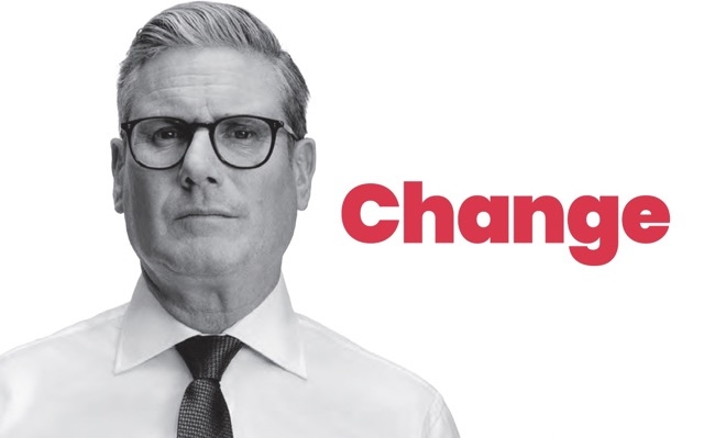 Sir Keir Starmer pictured on cover of Labour manifestor