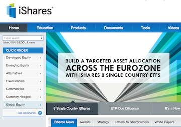 iShares website