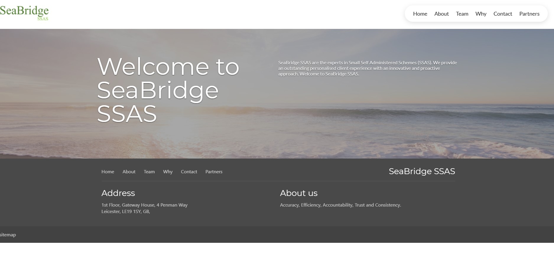 SeaBridge's website