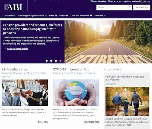 The ABI is the maintrade body for the insurance and long-term savings sector