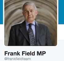 Frank Field's Twitter page