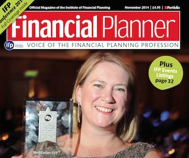 Keri Carter CFPCM on the front page of the latest Financial Planner magazine