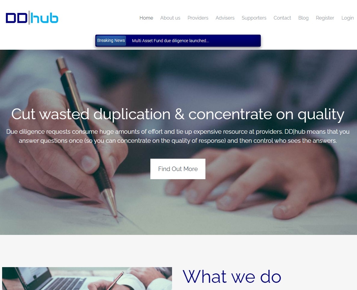 The DDhub website