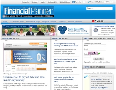 Financial Planner Online website