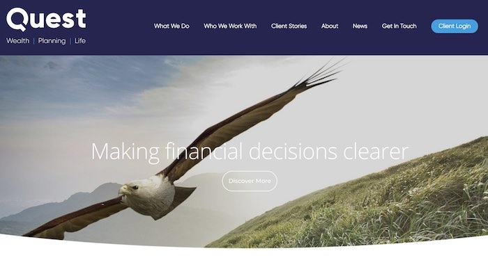 Quest Financial Solutions website