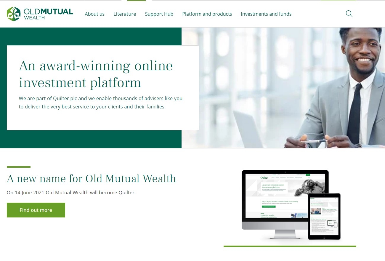 The platform's website