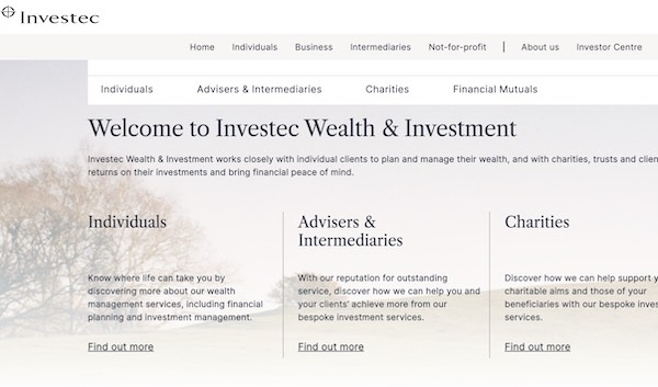 Investec website