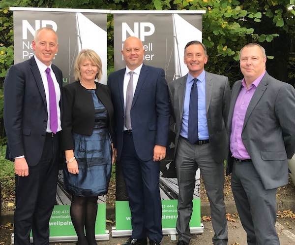 Left to right: Edwin Lane, Nicola Lane, Ian Josh (NP Bromsgrove Director), Garry Godwin (NP Bromsgrove Managing Director), Kevin Homfray (NP Finance Director)