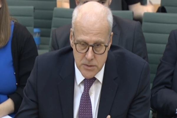 Charles Randell giving evidence to the Treasury Committee in 2019