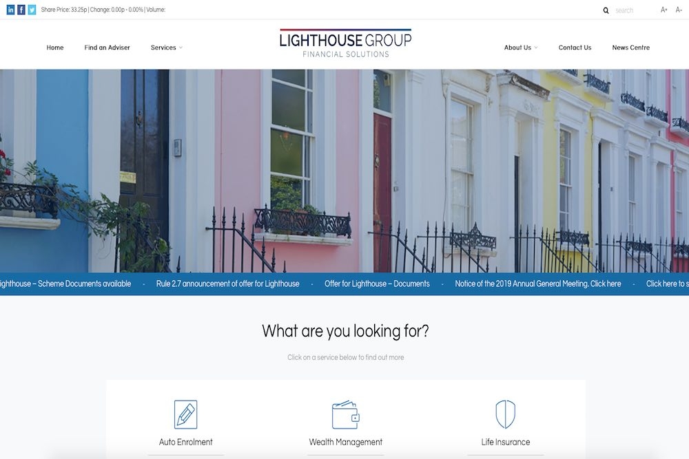 Lighthouse website