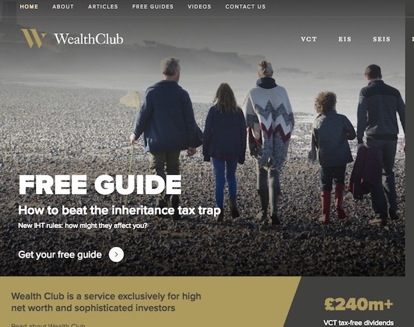 The Wealth Club website