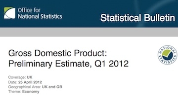 ONS GDP results for Q1 2012