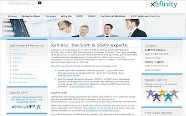 Xafinity's website