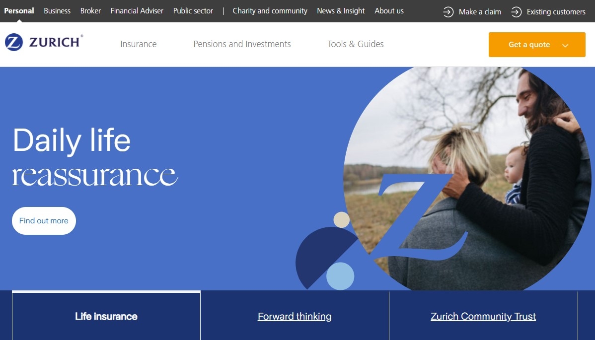 Zurich's website