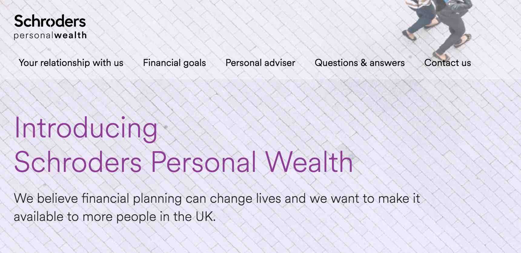 Schroders Personal Wealth website