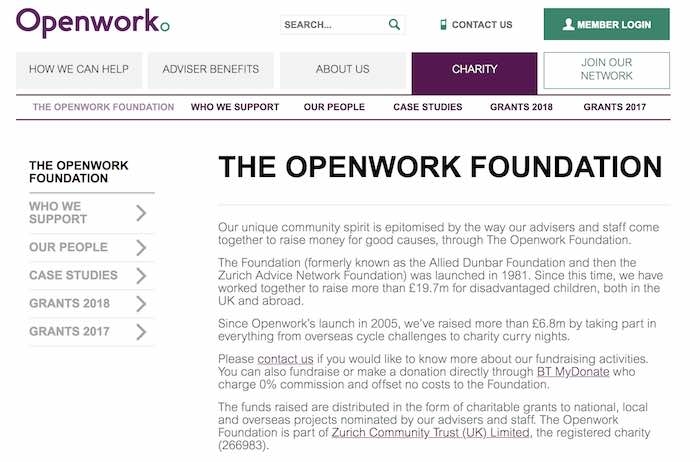 Openwork Foundation website