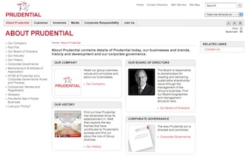 Prudential website