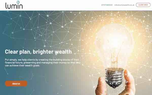 Lumin Wealth's website