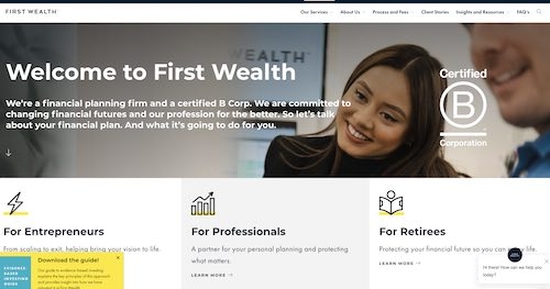 First Wealth website