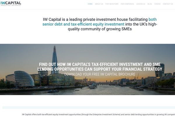 IW Capital website