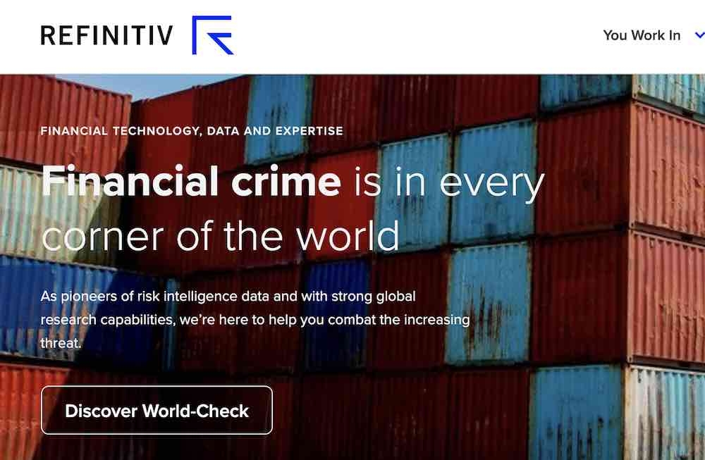 Refinitiv website