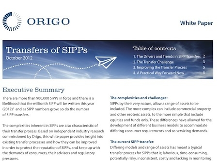 Origo's Sipps White Paper