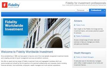 Fidelity Worldwide Investment's website