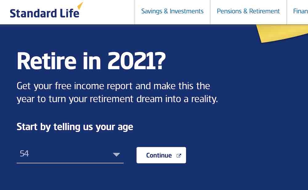 Standard Life's website