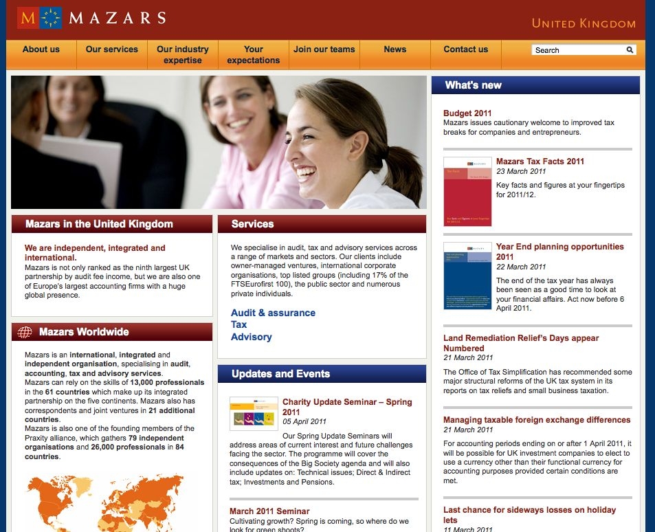 Mazar's website