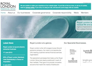 Royal London's website