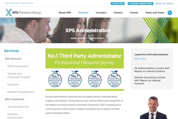 XPS’s Pensions website