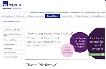 AXA Elevate website