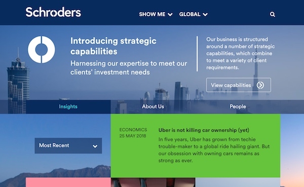 Schroders website