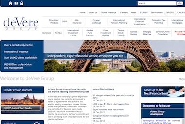 deVere website