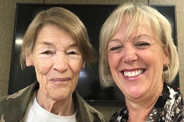 Glenda Jackson with Julie Lord