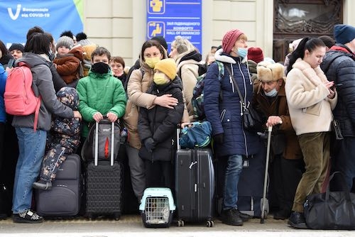 Refugees fleeing Ukraine