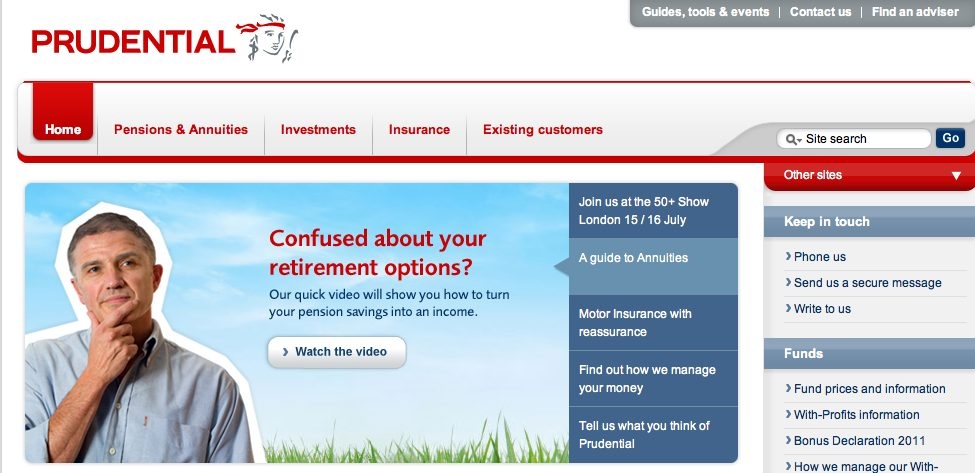 Prudential's website