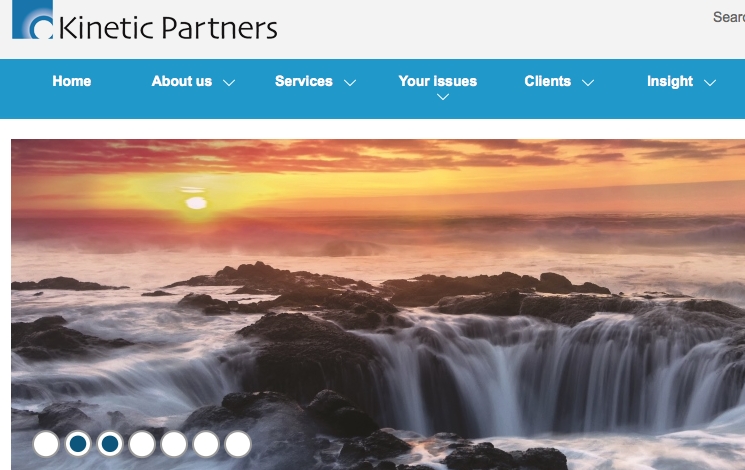 Kinetic Partners' website