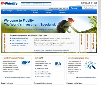 Fidelity website