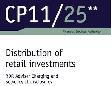 FSA paper CP11/25 on adviser charging