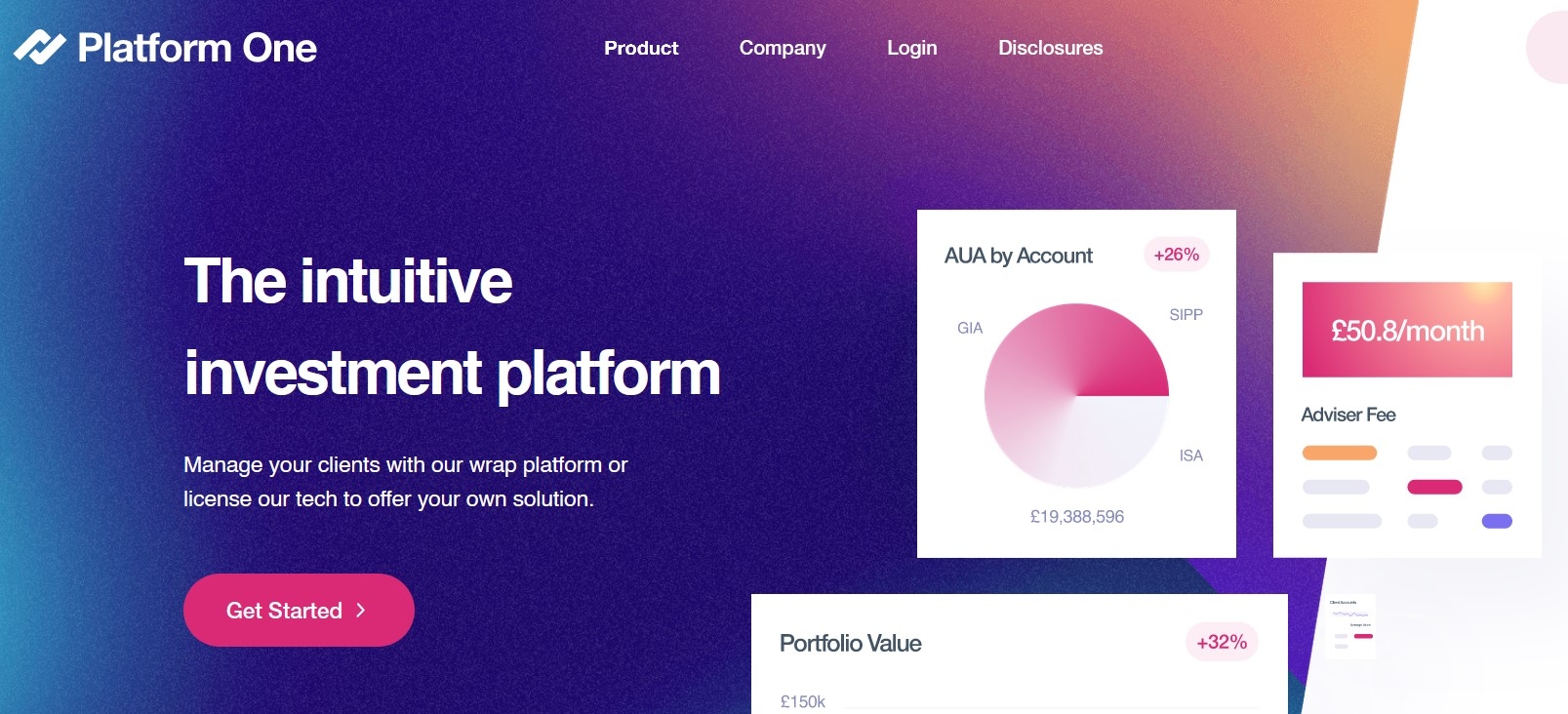 Platform One's website