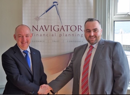 Left to right: Navigator boss David Crozier with new recruit John Sloan