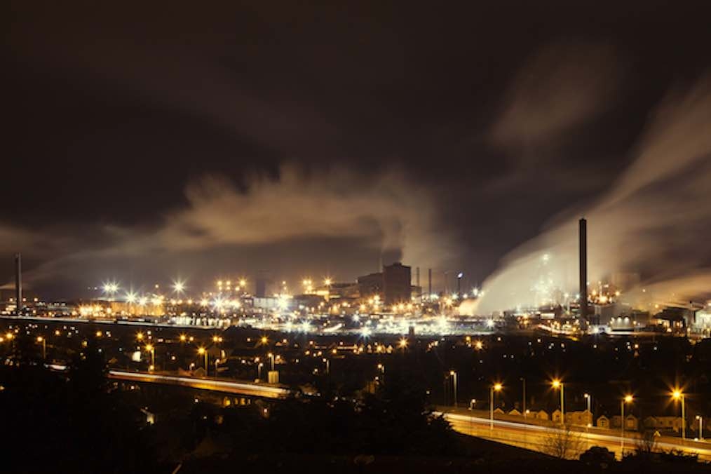 A British Steel works