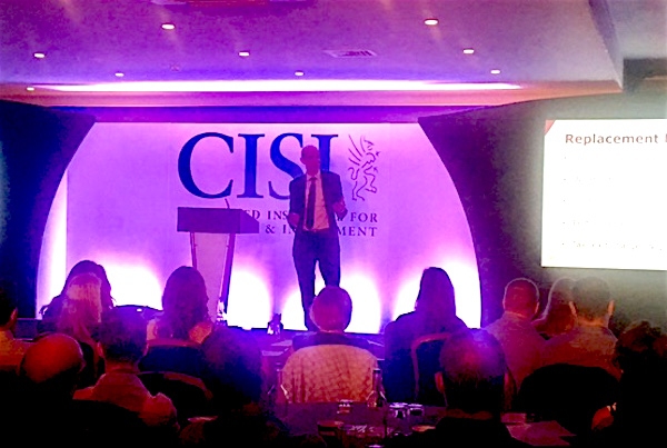 The FCA's Chris Hewitt speaking at the CISI / IFP Paraplanning Conference today