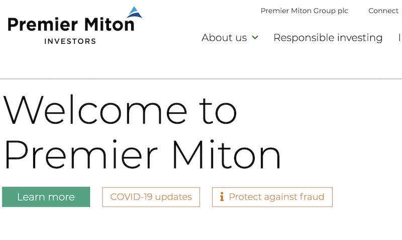 Premier Miton's website