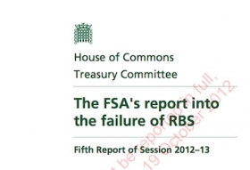 Treasury Committee report into FSA failures