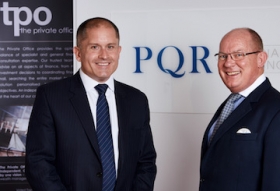 The Private Office chief executive, Stuart Phillips, left, with PQR Financial Planning managing director, Quentin Holland.