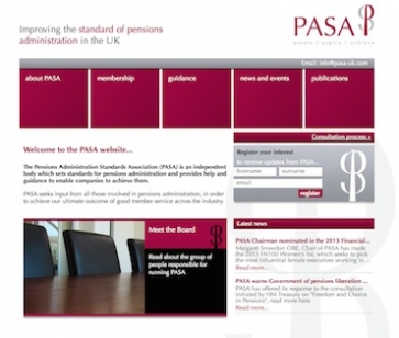 The Pensions Administration Standards Association website