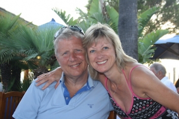 Nick and Jo Cann on holiday in Mallorca