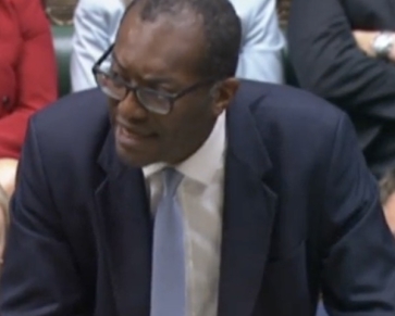 Chancellor Kwarteng presenting his mini-Budget in the Commons on 23 September